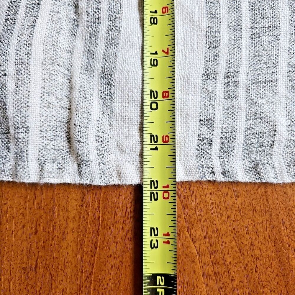 Arhaus 100% Linen Pillow Covers lot 6 Black White Stripe Boho Coastal Farmhouse - Picture 10 of 11
